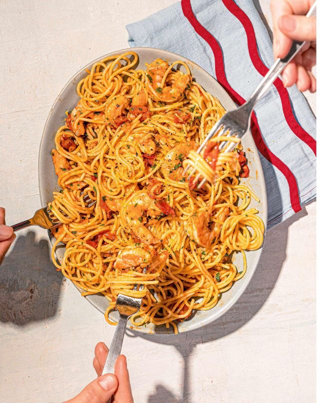 Win Line Spaghetti Seriously good prawn spaghetti | Good Food Magazine May-26