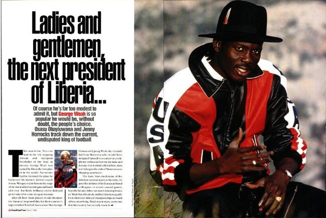 NO, IT’S NOT MY WISH TO BECOME PRESIDENT OF LIBERIA | FourFourTwo ...