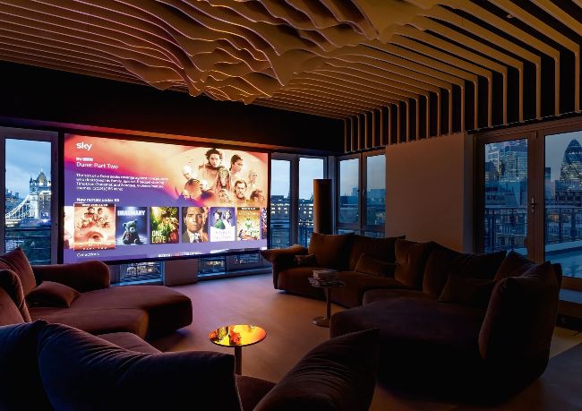 This dream penthouse custom install system is all about the joy of home ...