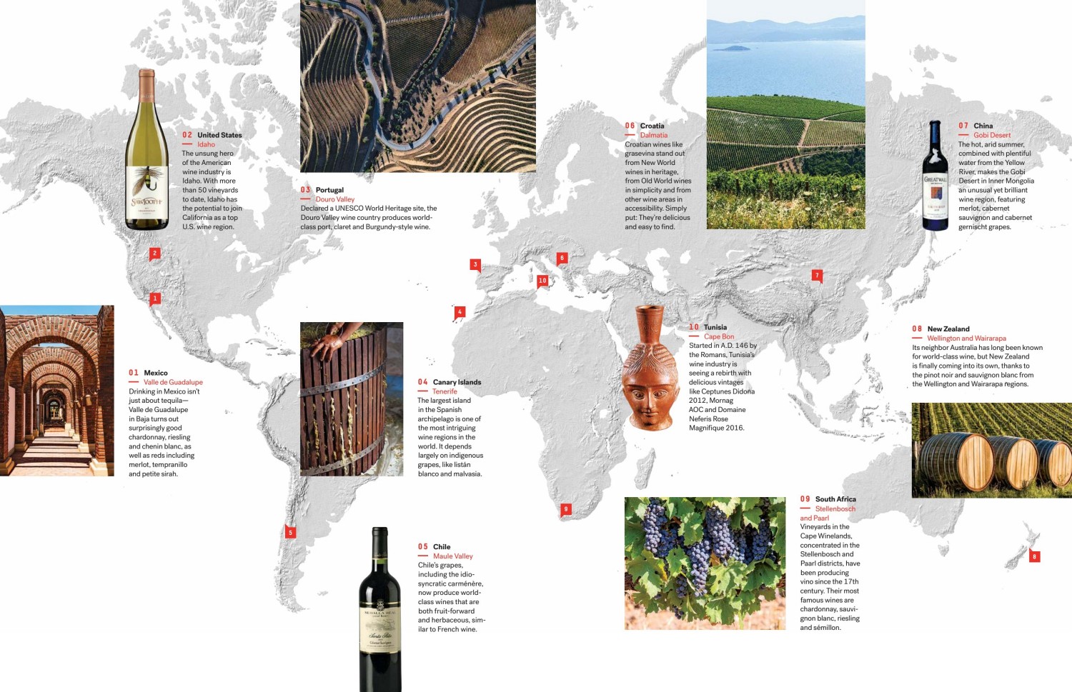 regional wine maps of the world