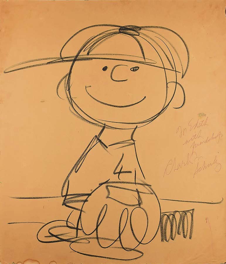 Good Grief Charlie Brown Original Drawing In Auction Beckett Vintage Collector Magazine Feb Mar Pocketmags Com