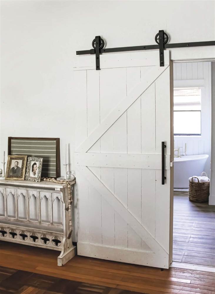 HOW TO HANG A Barn Door American Farmhouse  Style  AFS Feb 