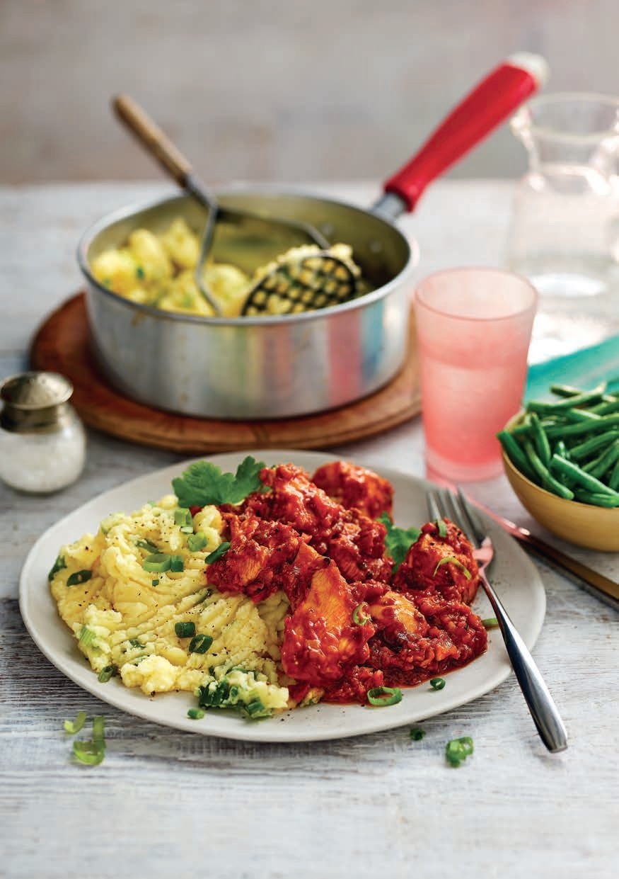 Cherry Cola Chicken With Herby Spring Onion Mash Pocketmags Com