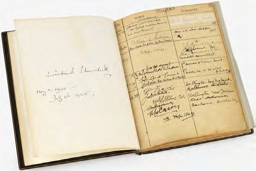 Ww2 Cabinet War Rooms Visitor Book Is Digitised Pocketmags Com